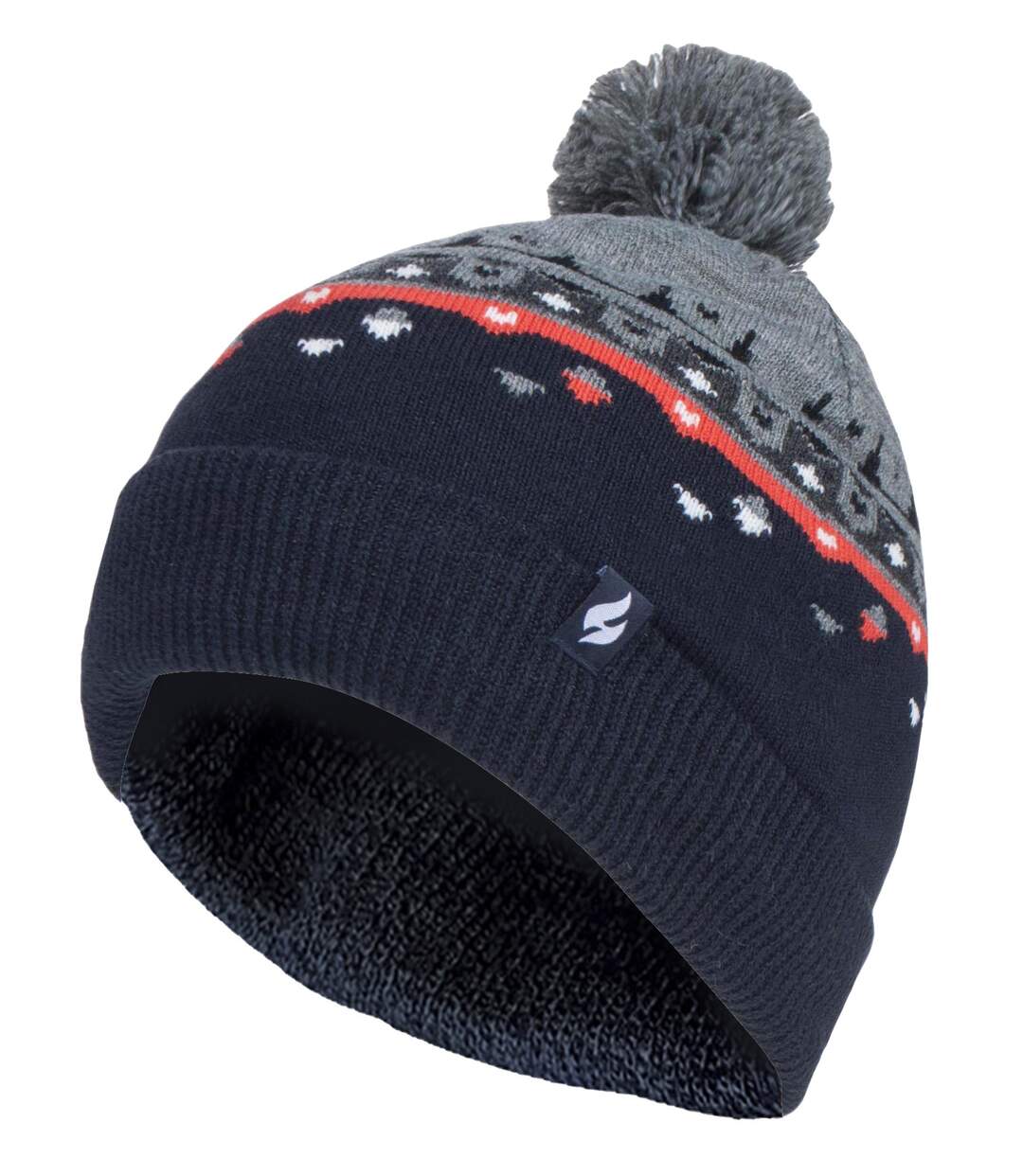 Heat Holders - Chapeau Pom Pom tricoté pour hommes pour l'hiver