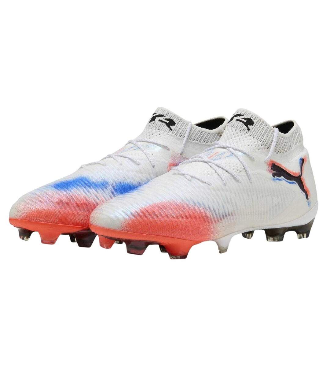 Chaussures De Foot Pour Terrain Ferme Future Ultimate Adulte Blanc Noir Rouge Puma-3