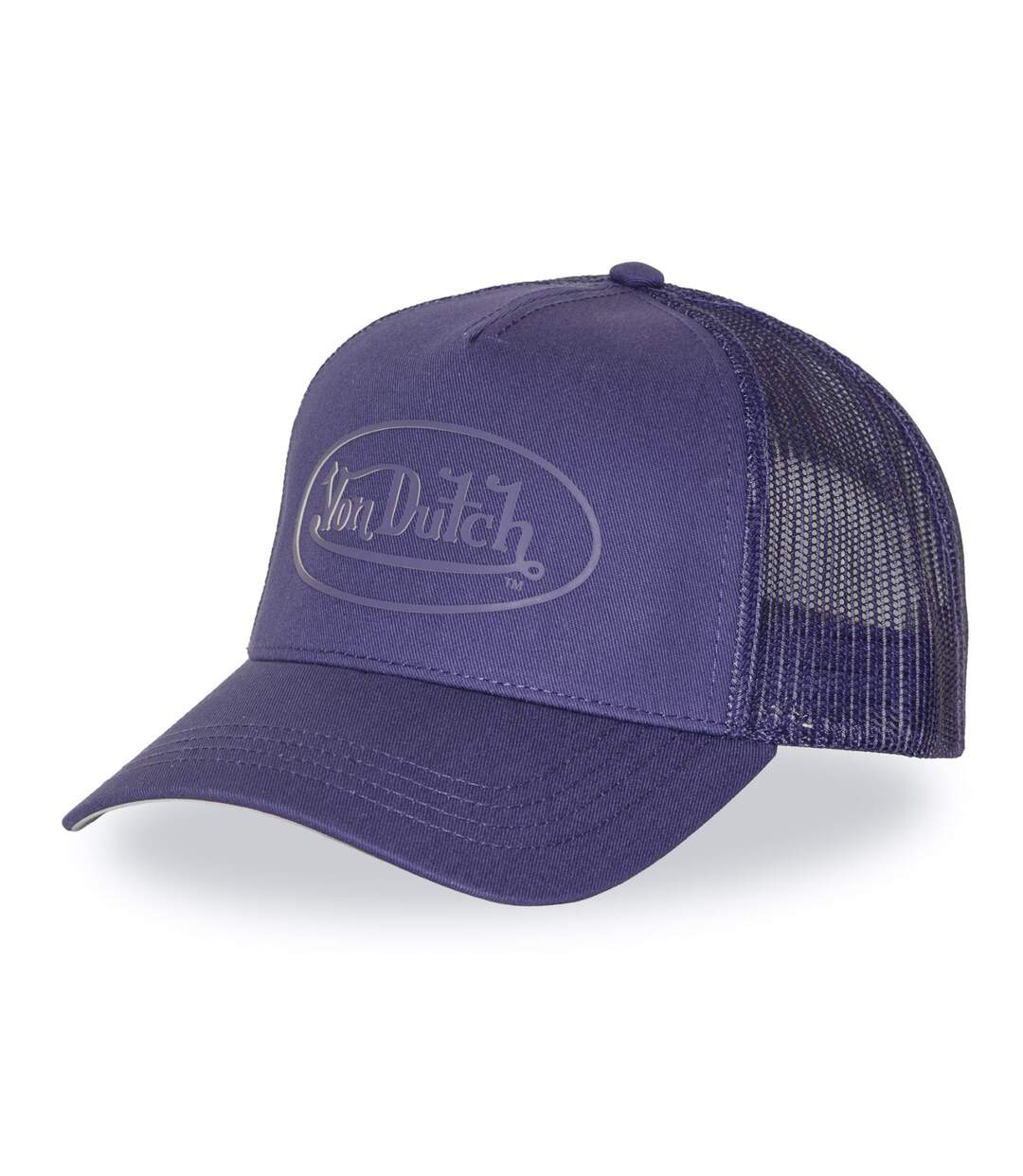 Casquette baseball avec filet et écusson en rubber print modèle Logo Vondutch-1