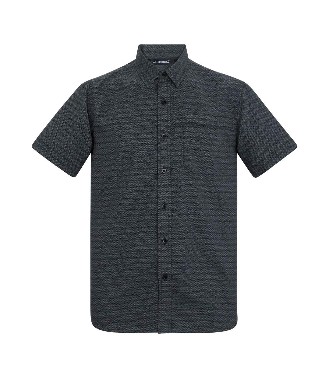 Chemise Manches Courtes Motif/style Triangle Mindano Homme Gris Foncé Imprimé Regatta-2