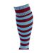 Unisex Adult Pro Hooped Football Socks Maroon Sky Blue Precision-2
