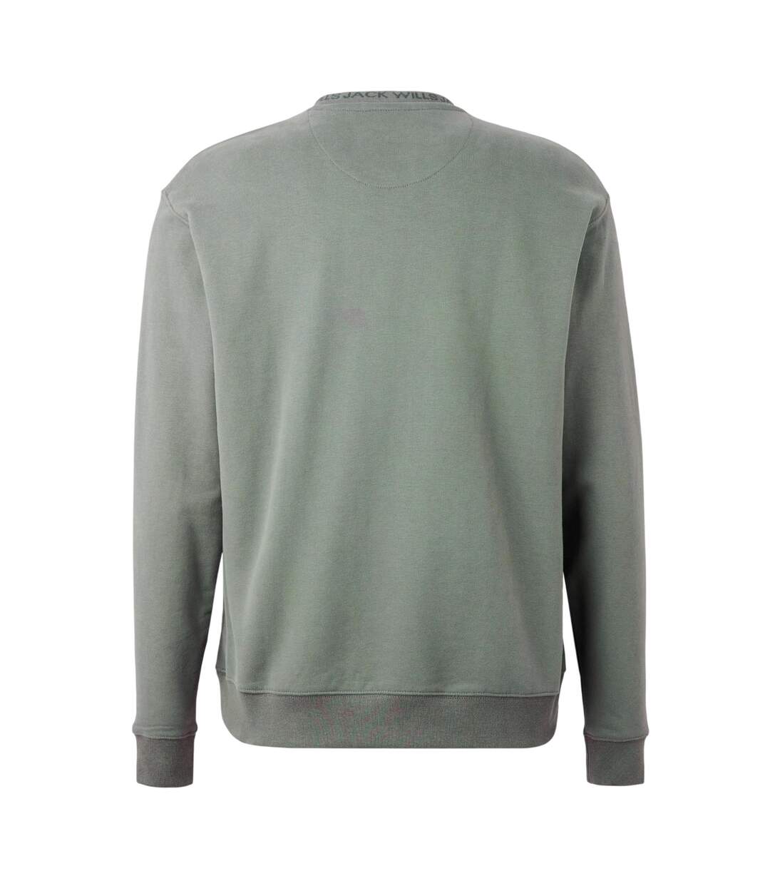 Mens Jacquard Crew Neck Sweatshirt Washed Khaki Jack Wills-3