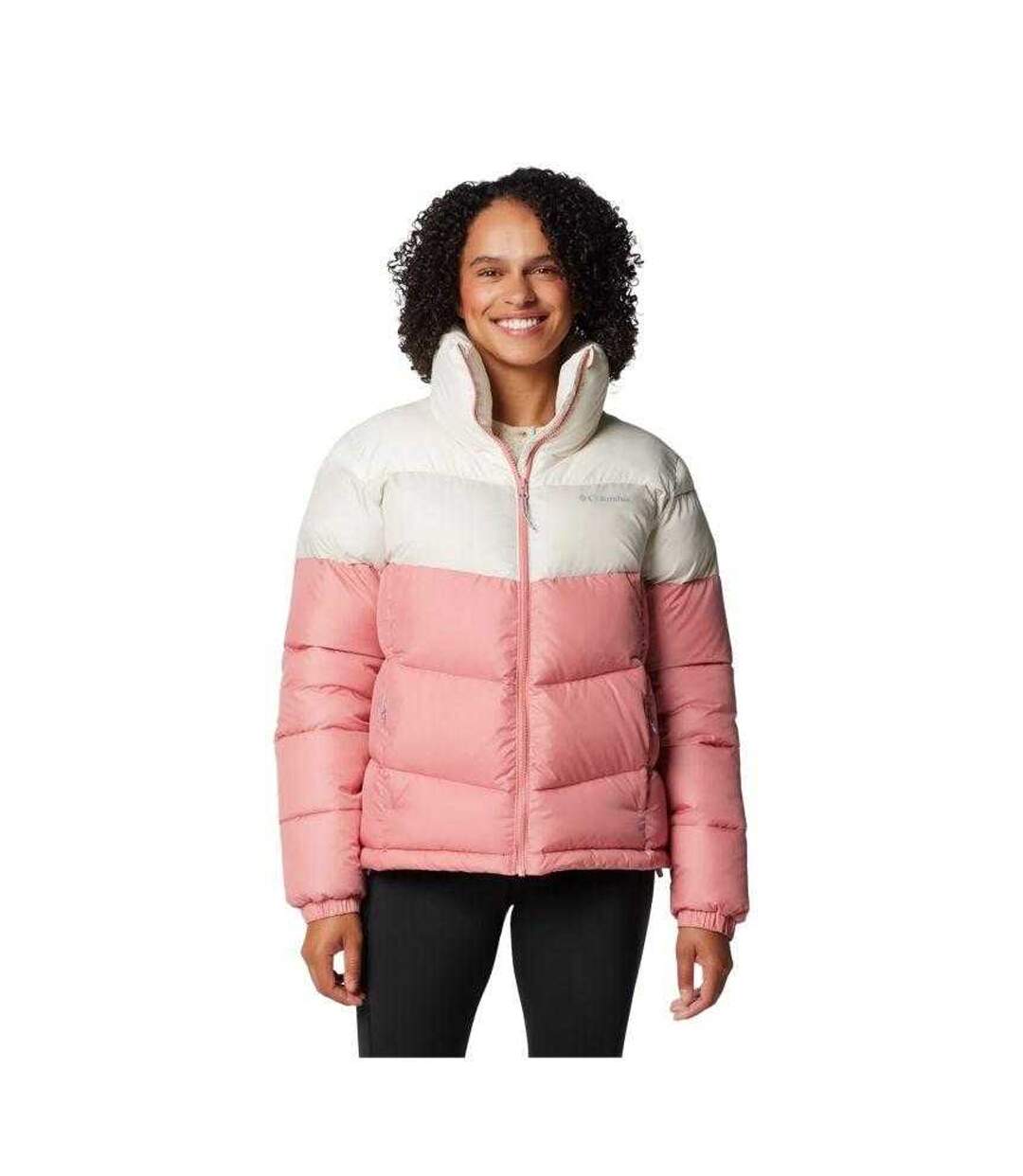 Doudoune Matelassée Puffect Femme Rose Blanc Columbia-2