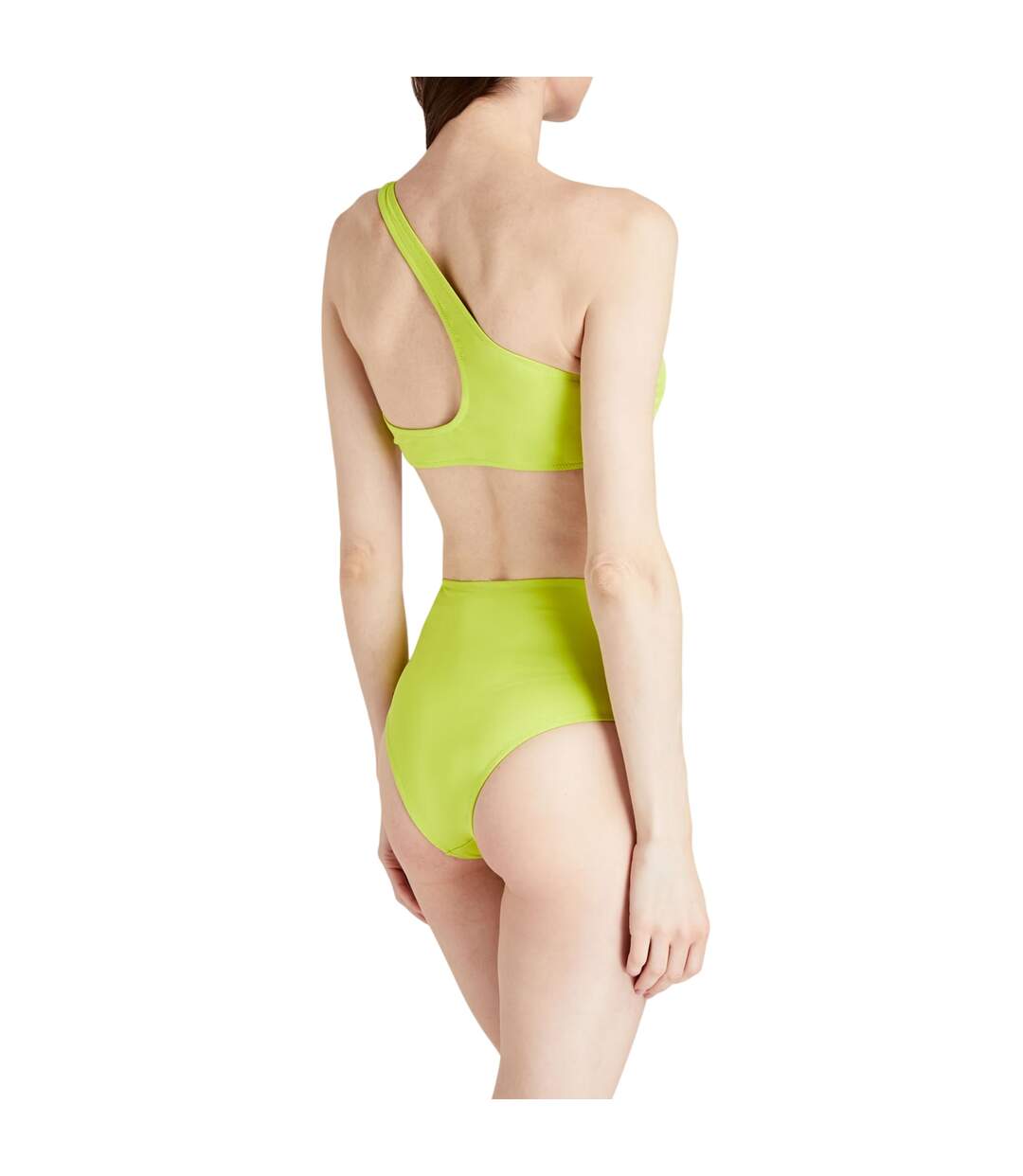 Ensemble Maillot De Bain 2 Pièces Motif/style Logo Femme Jaune Vif Off White-3