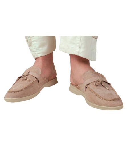 Womens/ladies twilight tassel slip-on flat loafers khaki Where´s That From