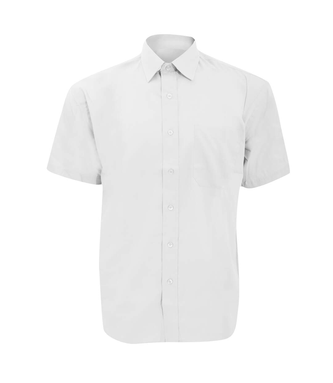 Chemise à manches courtes en popeline  collection pour homme blanc Russell-1