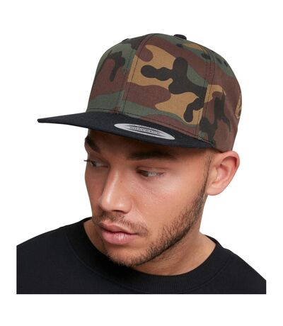 Casquette Camouflage Snapback Classique Adulte Vert Camouflage Flexfit
