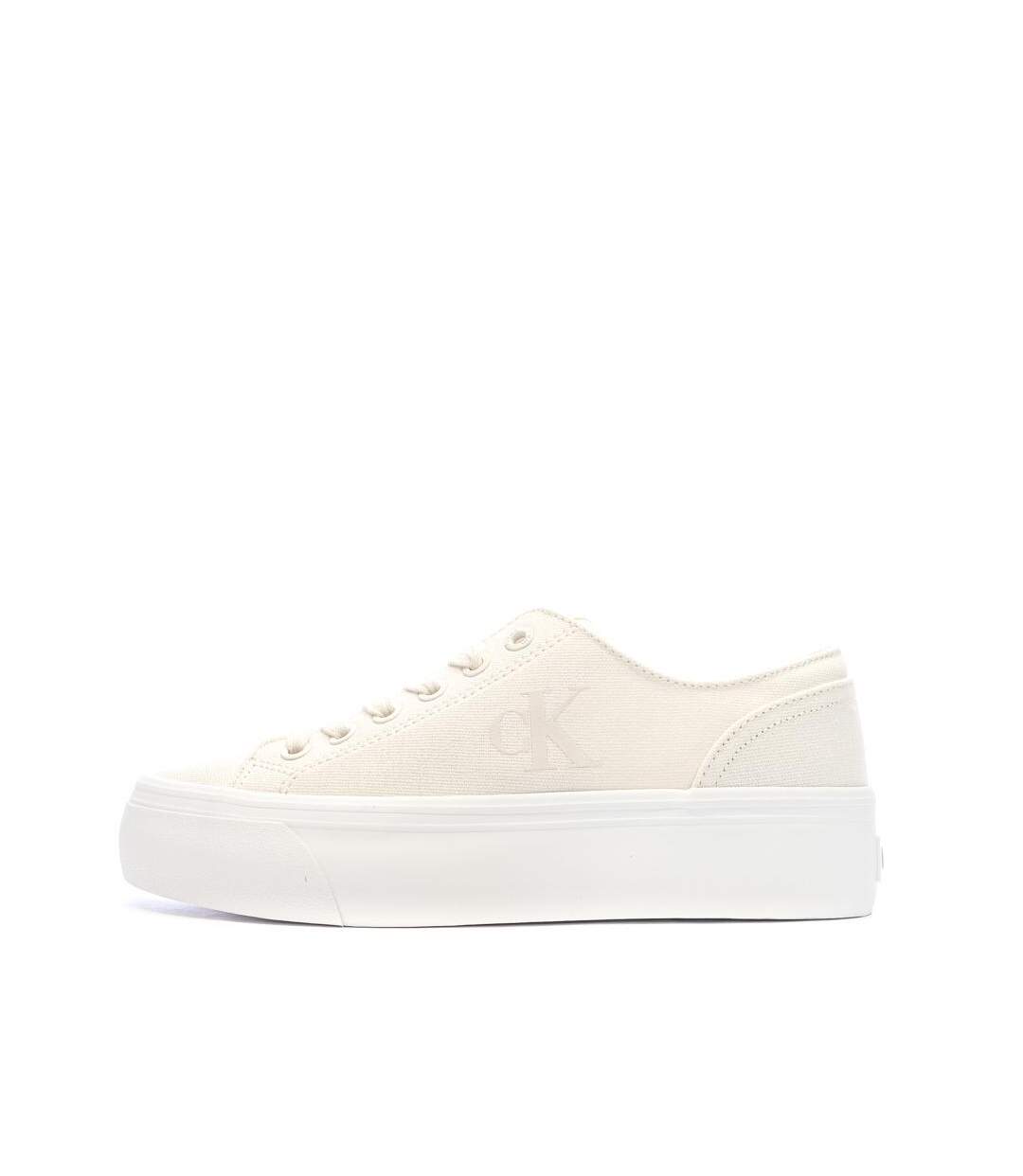 Baskets beiges femme calvin klein jeans vulc-1