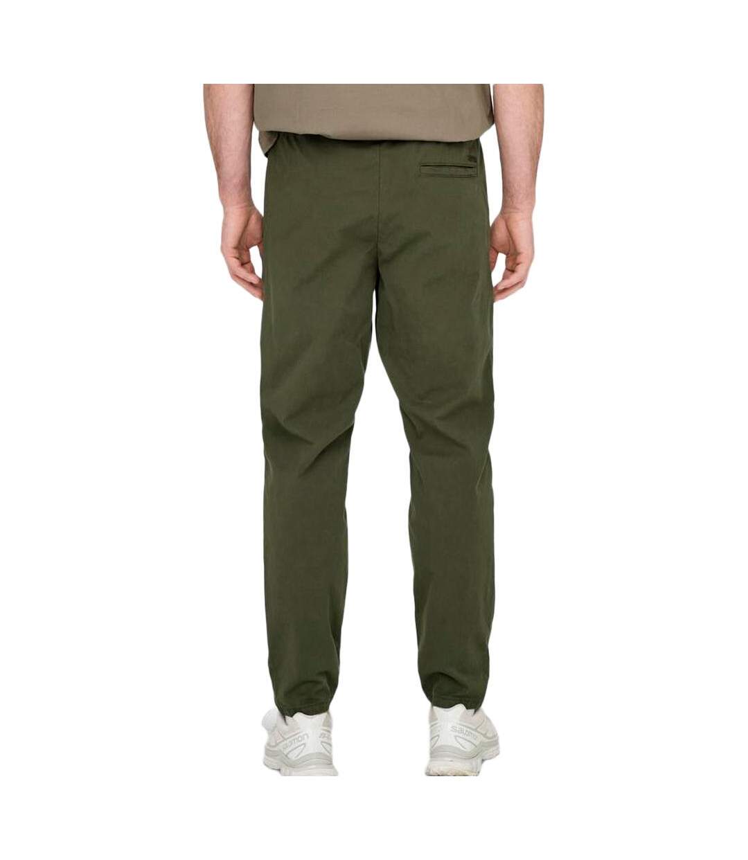 Pantalon vert homme only & sons linus 22029765-2