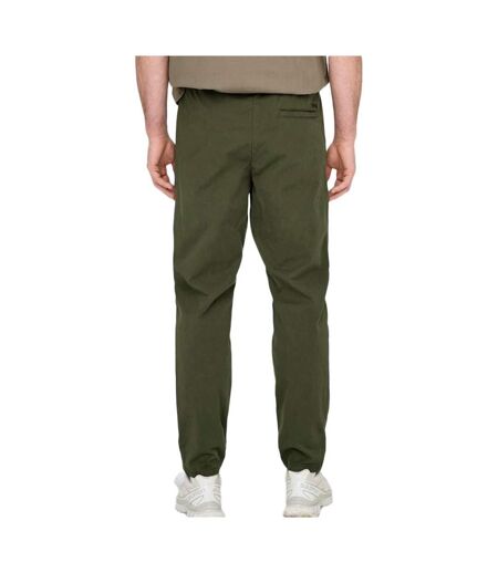 Pantalon vert homme only & sons linus 22029765