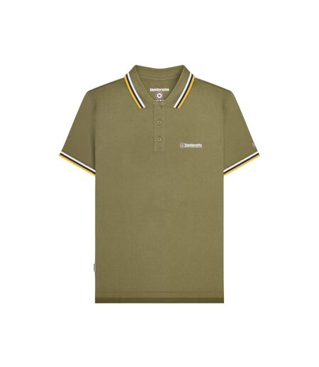 Polo Homme Kaki Blanc Bleu Marine Jaune Or Lambretta