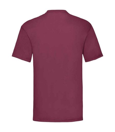 Mens valueweight t-shirt burgundy Fruit of the Loom