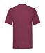 Mens valueweight t-shirt burgundy Fruit of the Loom-2