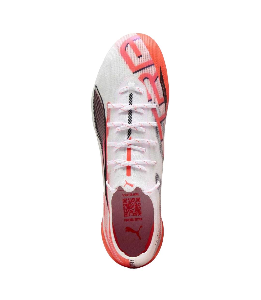 Mens Ultra 5 Ultimate Firm Ground Football Boots White Red Puma-3