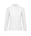 Polo Manches Longues Id.001 Femme Blanc B&C-1