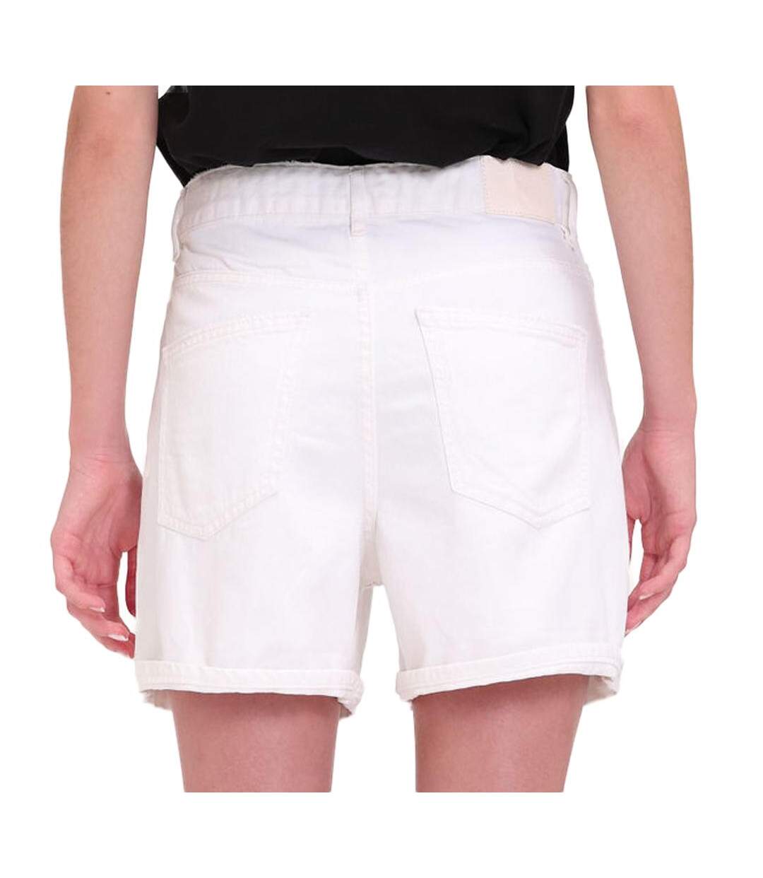 Short Blanc Femme Teddy Smith Roller - XS-2