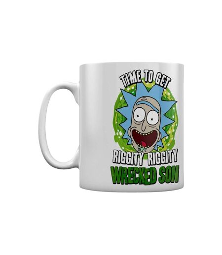 Rick And Morty - Mug WRECKED SON (Blanc / Vert) (Taille unique) - UTPM1771