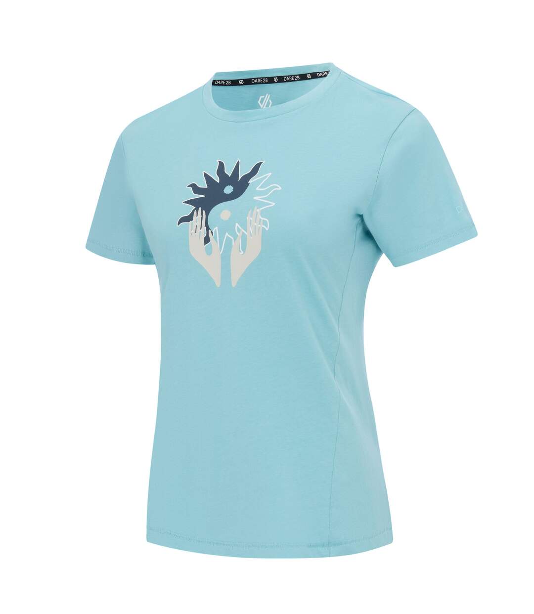 T-shirt Motif/style Yin Yang Tranquility Femme Bleu De Gris Dare 2B-3