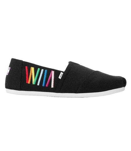 Womens/ladies Espadrilles Black Toms