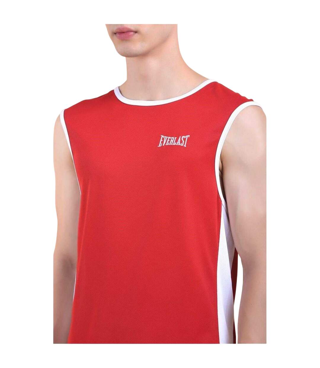 Débardeur De Boxe Homme Rouge Blanc Everlast-3