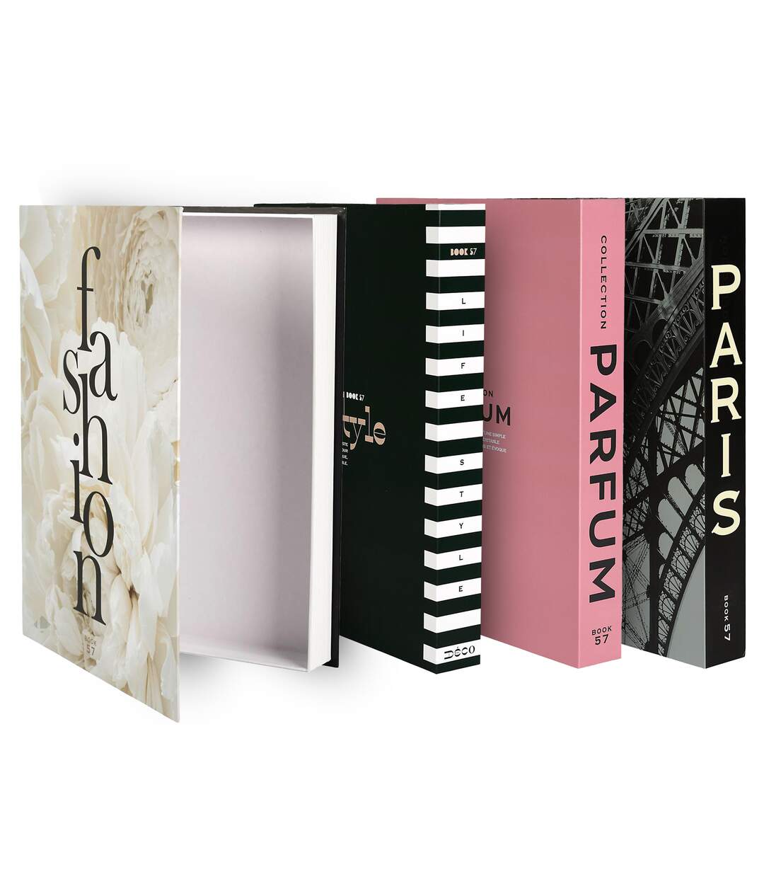 Livre de rangement collection PARIS DECO 4 pièces-1