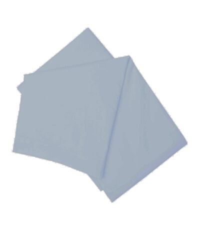 Brushed cotton flat sheet blue Belledorm