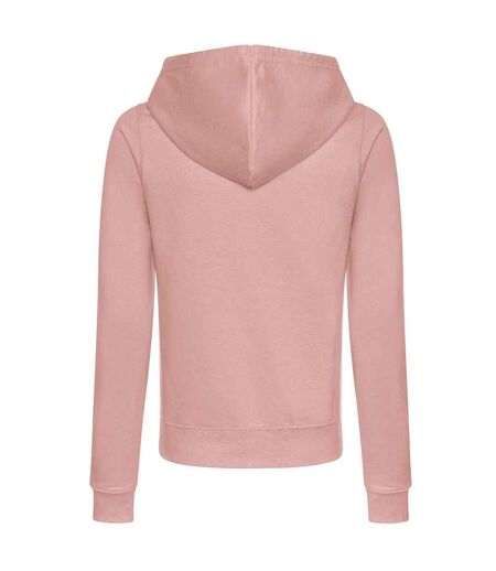 Sweat À Capuche College Femme Vieux Rose Awdis