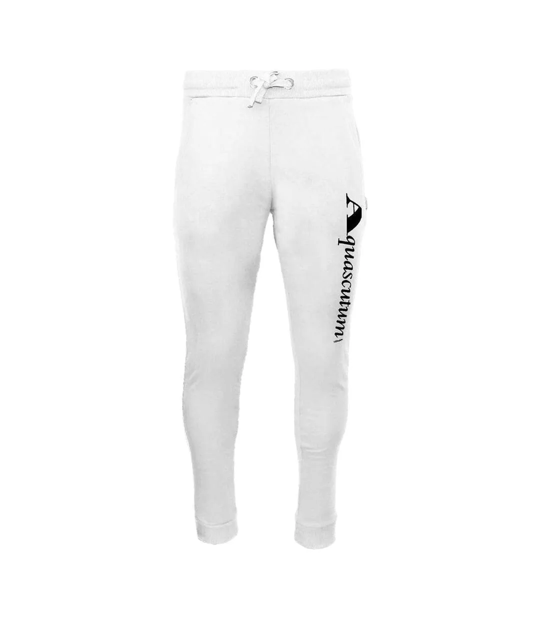 Mens Logo Joggers White Aquascutum-1
