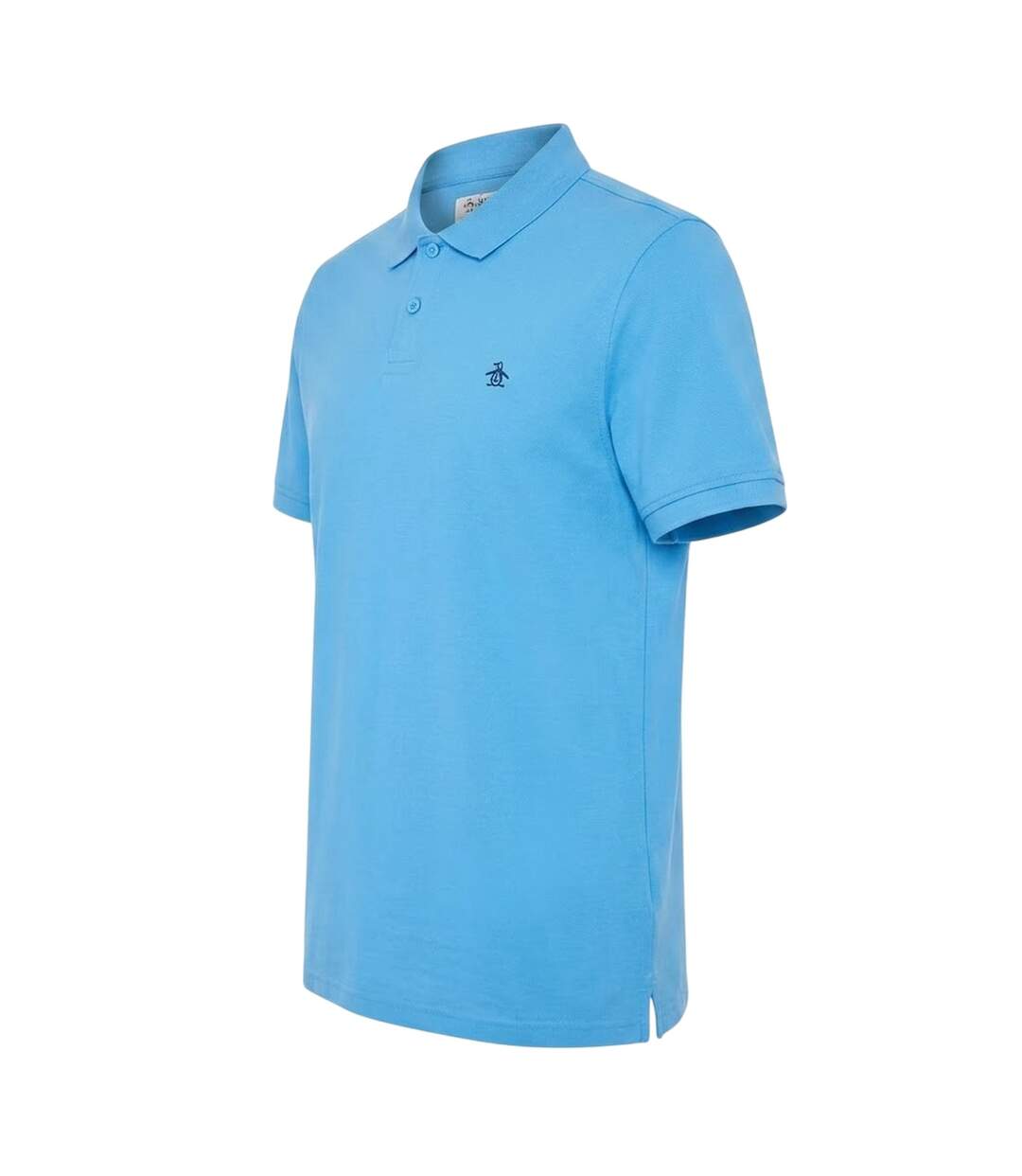 Mens Embroidered Logo Polo Shirt Parisian Blue Original Penguin-4
