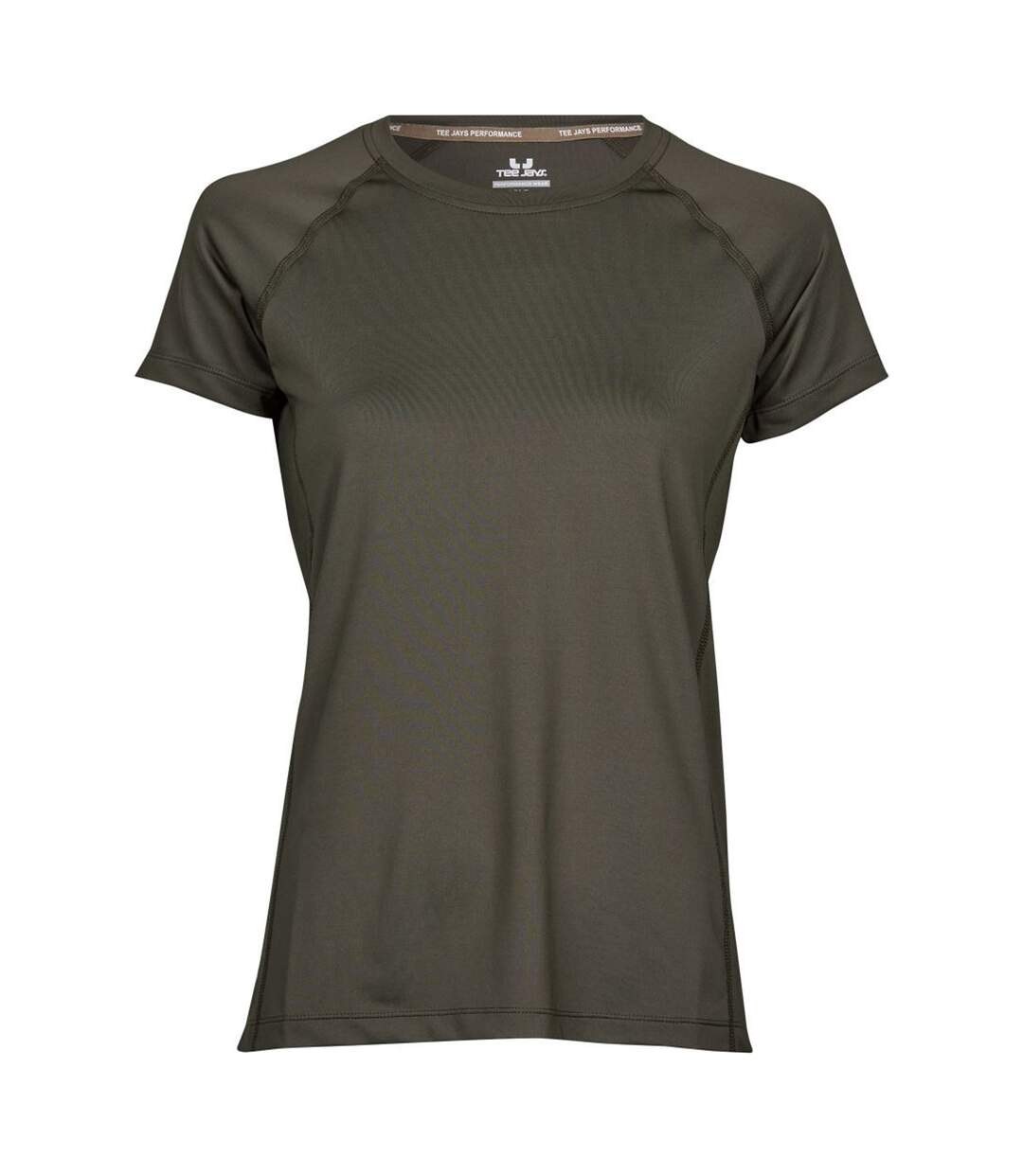 T-shirt de sport femme vert foncé Tee Jays-1