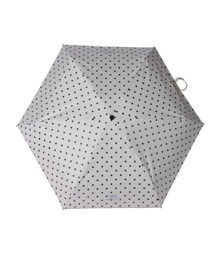 Parapluie Pliant Motif/style À Pois Dreep Taille Unique Blanc Trespass