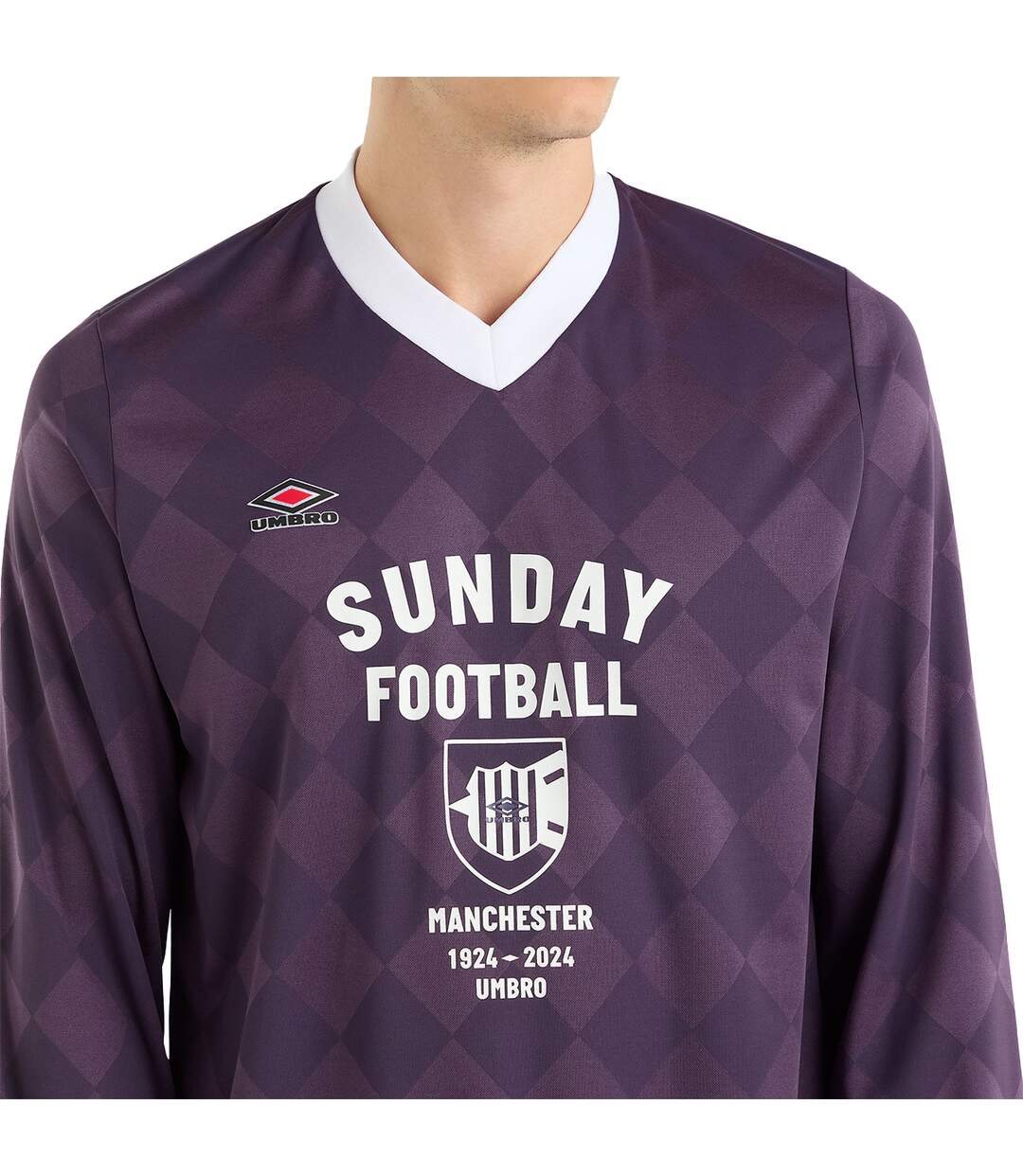Mens 1924-2024 Football Shirt Purple Violet Umbro-3