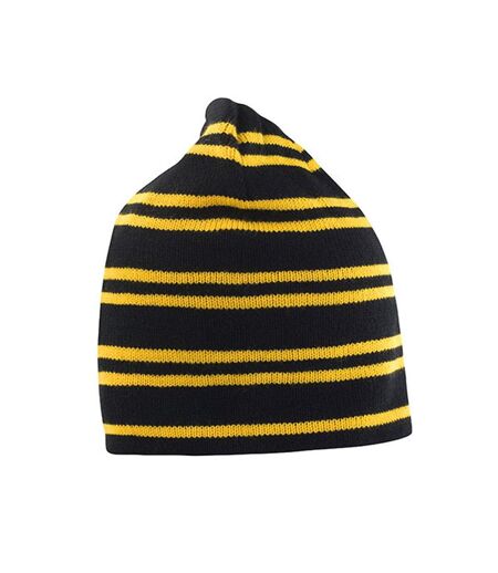 Bonnet Team Jaune Or Noir Result Winter Essentials