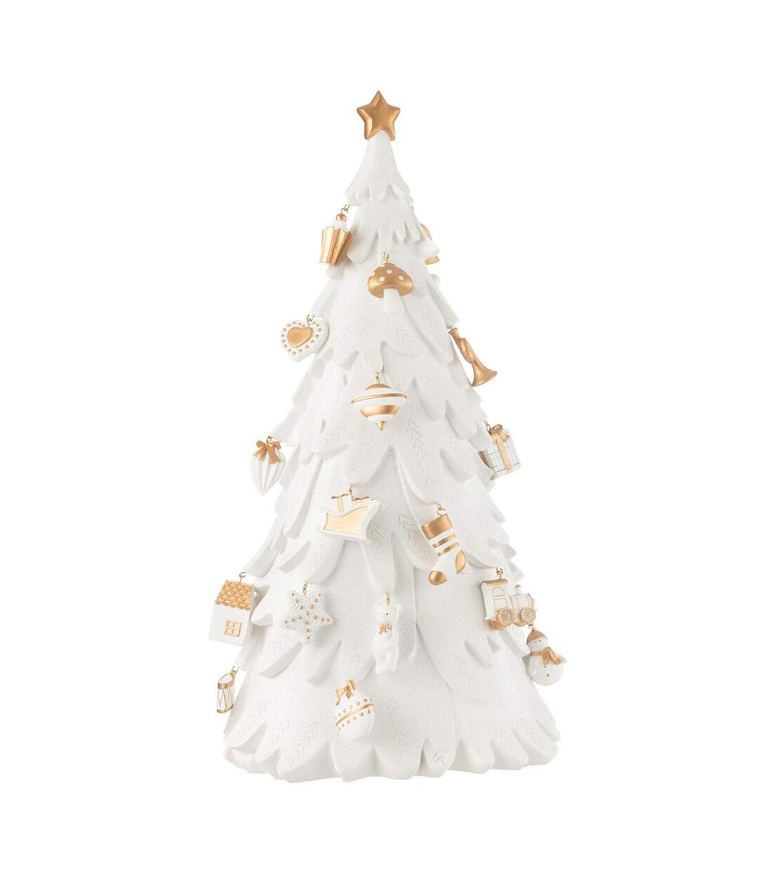 Sapin de Noël Déco Zane 63cm Blanc-1