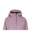 Doudoune Imperméable Rembourrée À Capuche Et Doublure À Pois Femme Rose Clair Trespass-3
