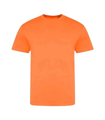 Unisex adult electric tri-blend t-shirt electric orange Awdis