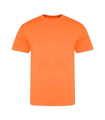 Unisex adult electric tri-blend t-shirt electric orange Awdis