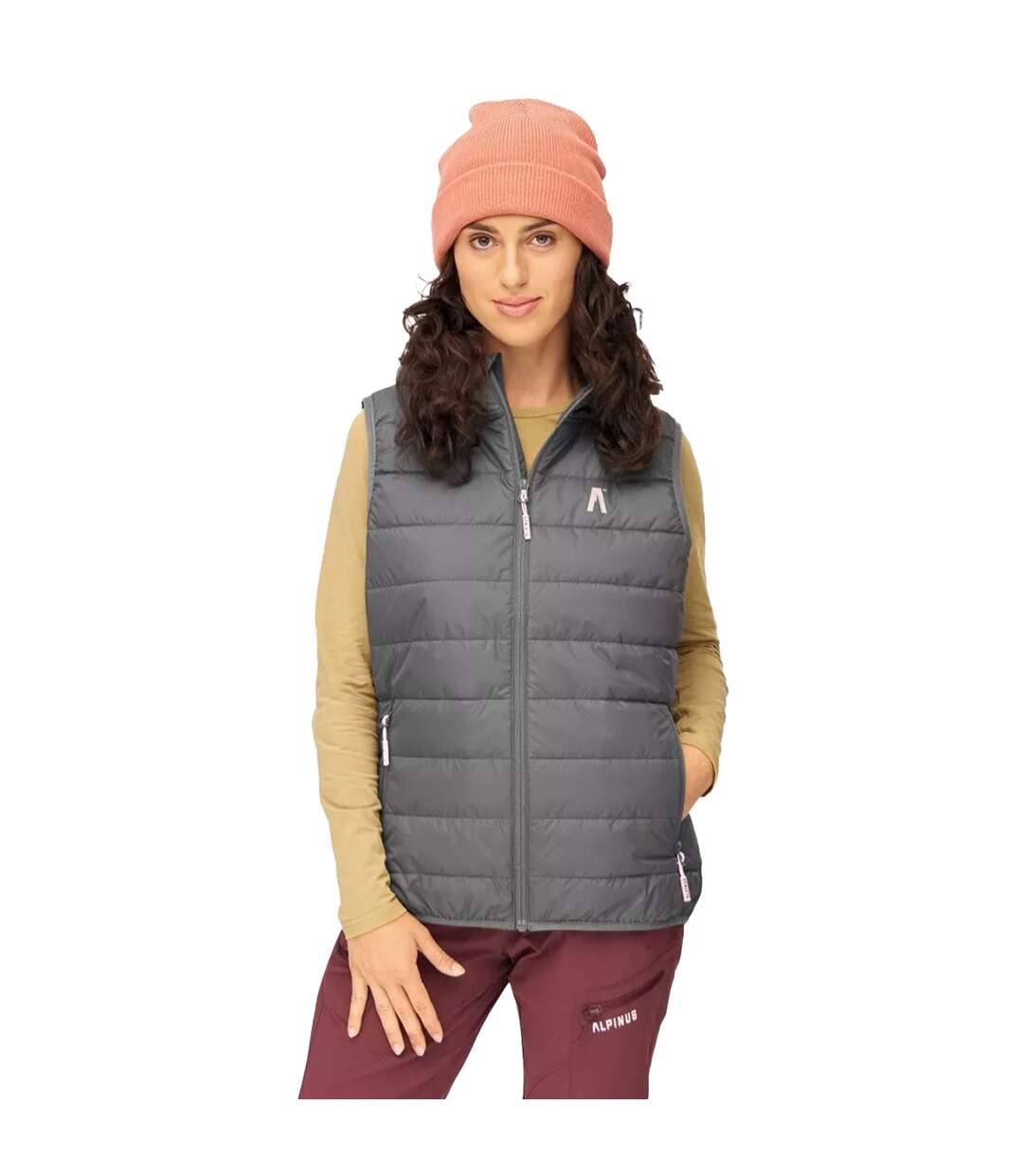 Womens/ladies Monza Gilet Graphite Alpinus-1