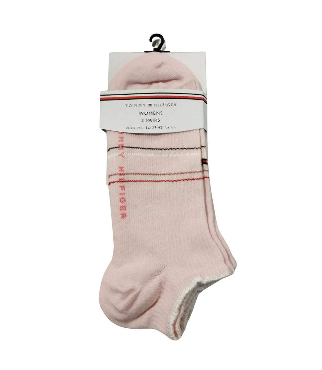 Chaussettes Motif/style Logo Texte Femme Rose Tommy Hilfiger-2