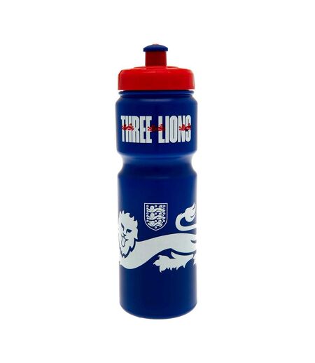 England FA Three Lions Crest Plastic Water Bottle (Blue/White/Red) (One Size) - UTTA9456