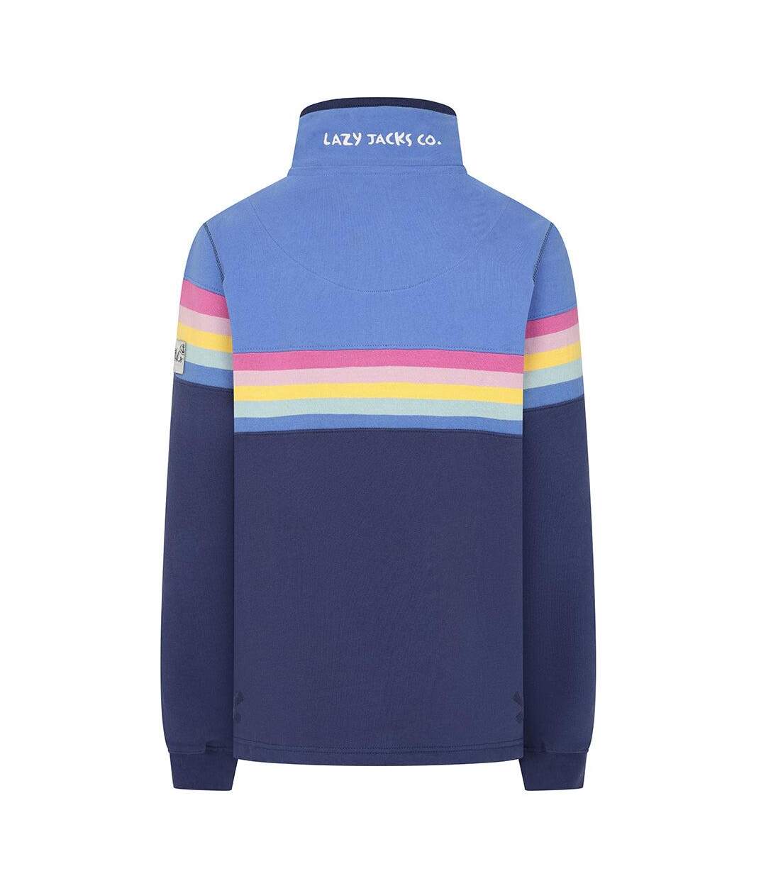 Sweat Motif/style Prisme Femme Lilas Foncé Lazy Jacks-4