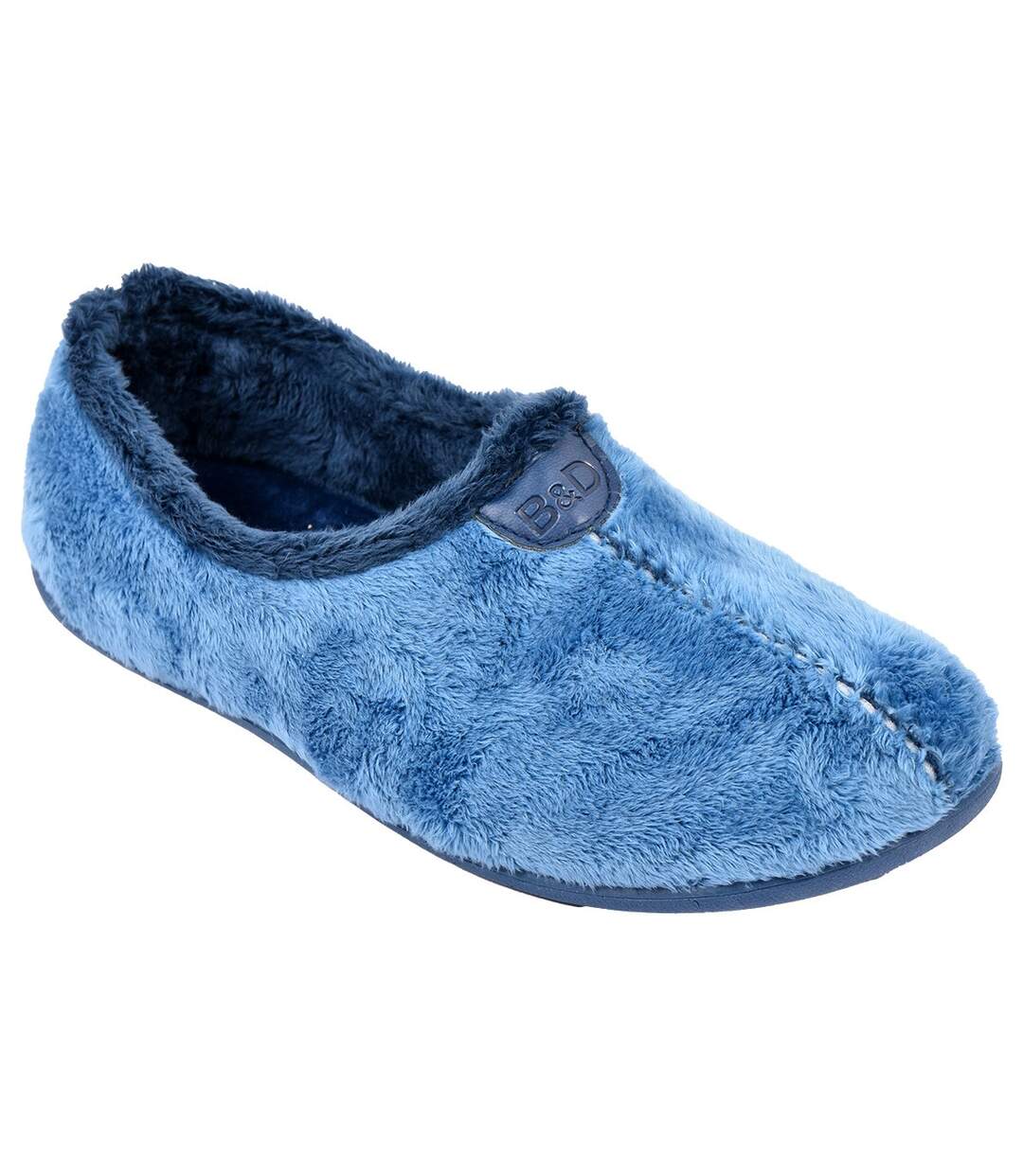 Charentaise Femme Pantoufle PREMIUM MD9981 BLEU-1