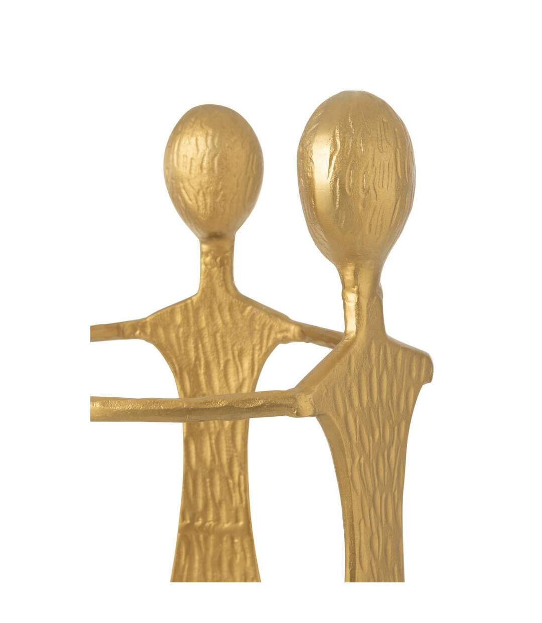 Statue Figurine en Métal 3 Men 150cm Doré-4