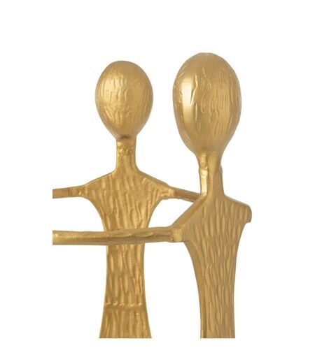 Statue Figurine en Métal 3 Men 150cm Doré