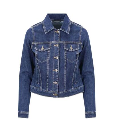 Womens/ladies olivia denim jacket dark blue Awdis