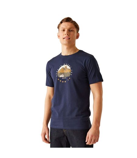 Mens cline ix home is where you park it t-shirt navy Regatta