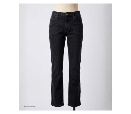 MAYFLOWER OUDA - Jean en tissu extensible pour femme : le confort absolu d'un denim stretch noir galbant