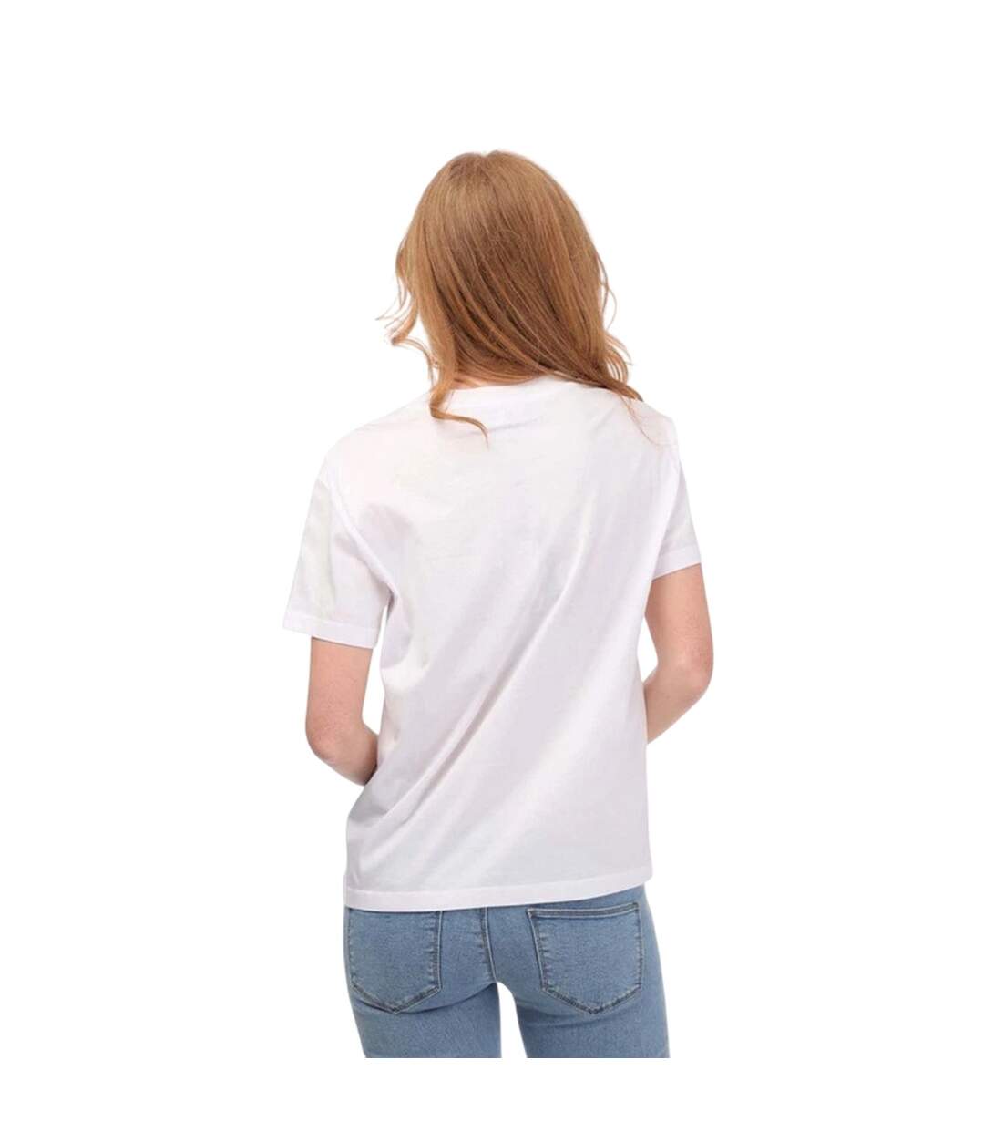 T-shirt Motif/style Logo Brodé Femme Blanc Emporio Armani-2