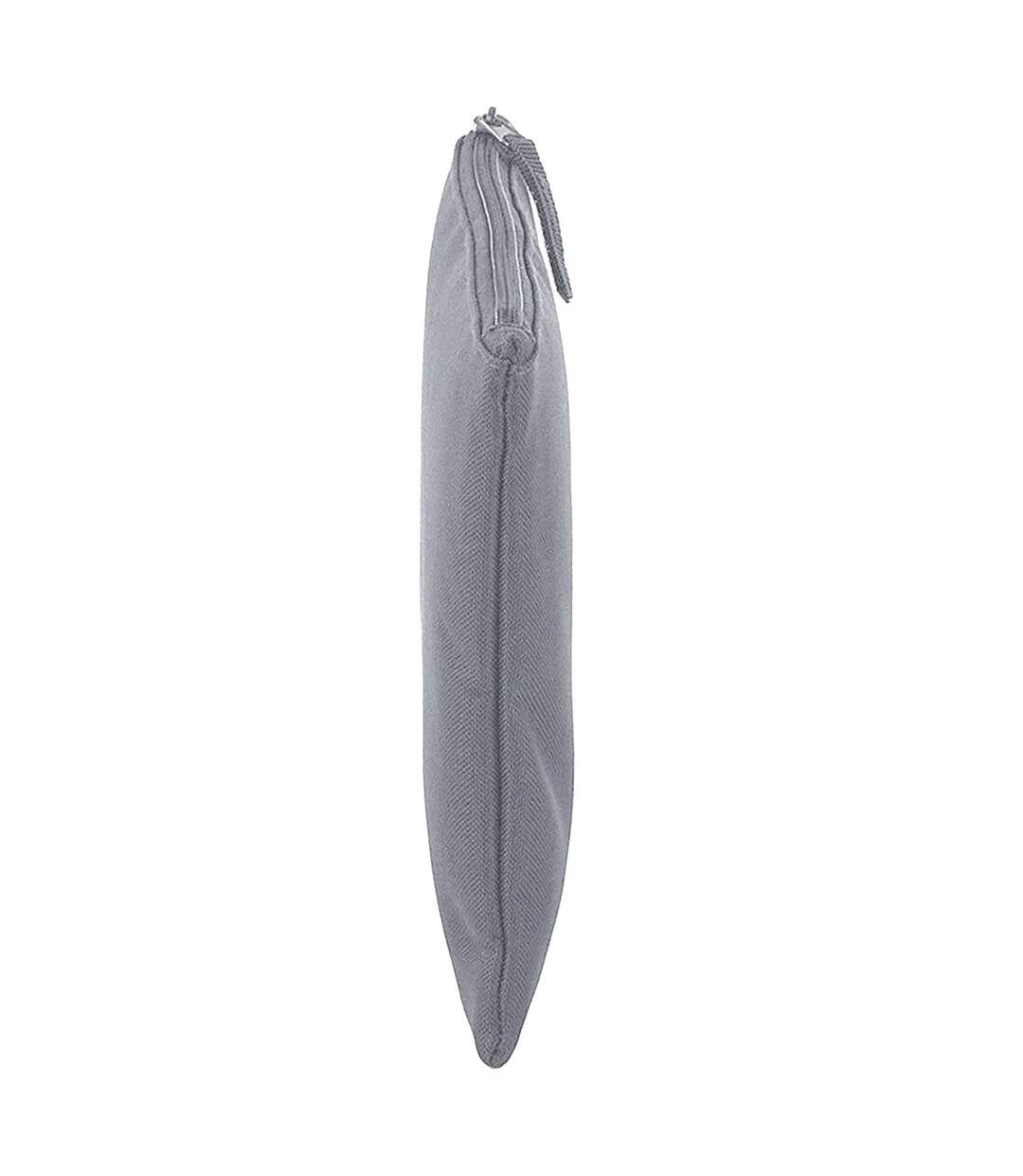 Plain Pouch One Size Light Grey Bagbase-2