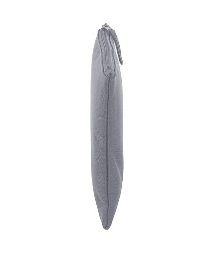 Plain Pouch One Size Light Grey Bagbase